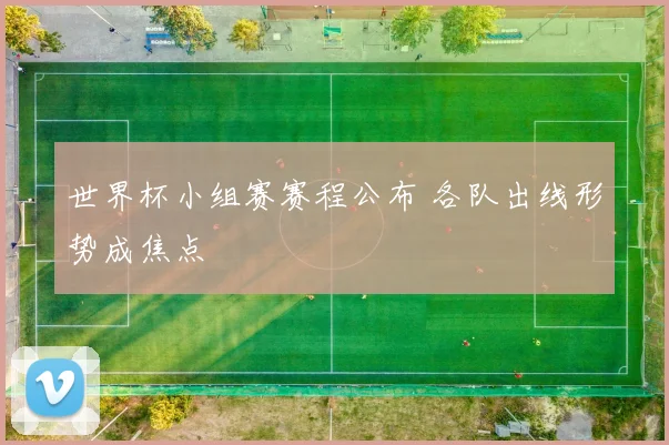 世界杯小组赛赛程公布 各队出线形势成焦点